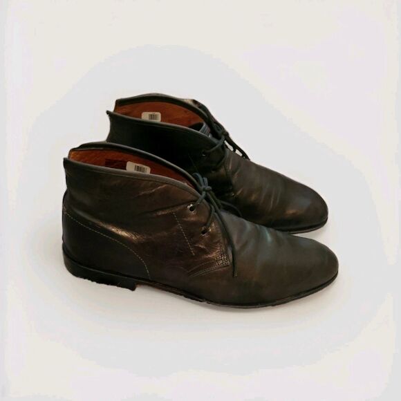 Timberland Wodehouse Chukka Ankle Boots Men 13 Black Leather New Soles Laced - Picture 1 of 16